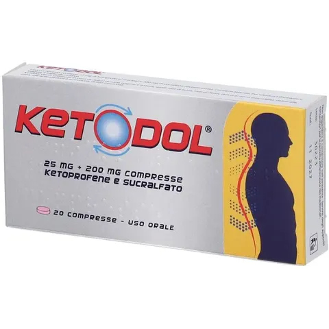 Eg Ketodol 25mg + 200mg 20 compresse – immagine 1