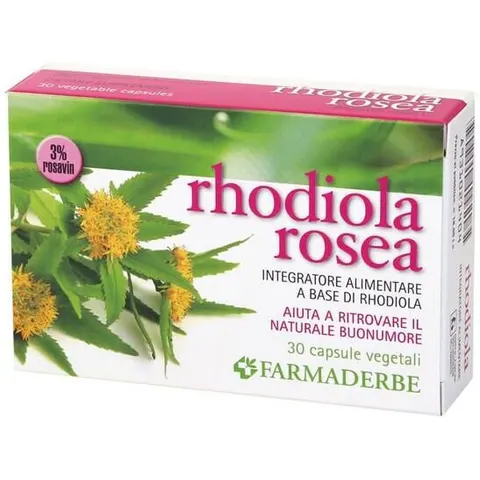 Farmaderbe Rhodiola Rosea Integratore 30 Capsule – immagine 1