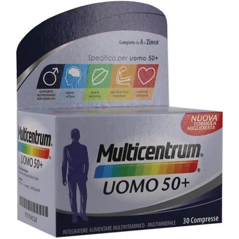 GMM FARMA Srl Multicentrum Uomo 50+, 30 compresse – immagine 1
