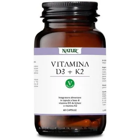 natur Vitamina d3+k2 60 capsule – immagine 1