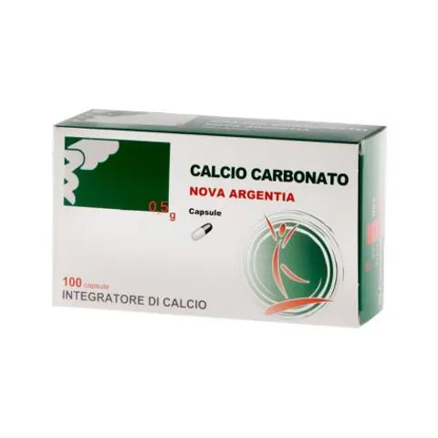 Calcio Carbonato Nova Argentia - 100 Capsule – immagine 1