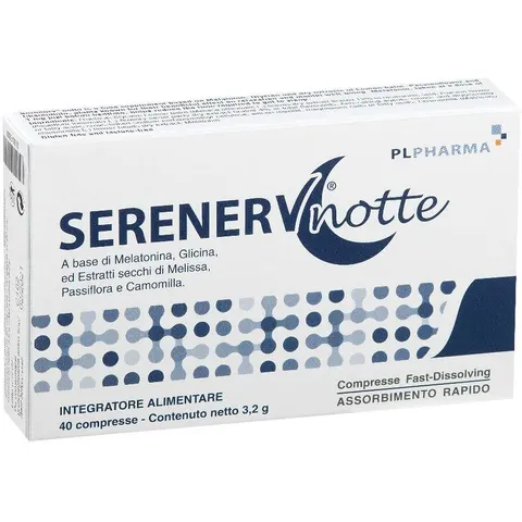 PL PHARMA Srl SERENERV Notte 40 Cpr – immagine 1