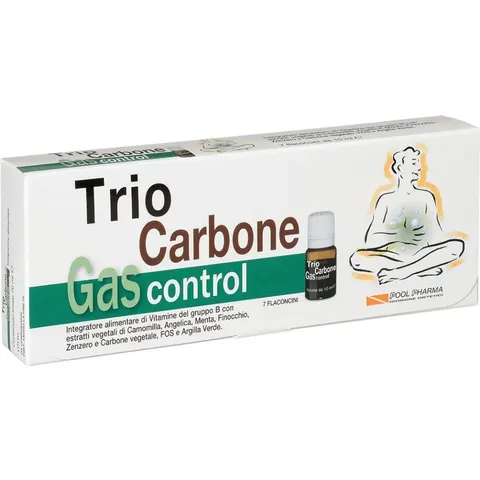 POOL PHARMA Srl Trio Carbone Gas Control 7 Flaconcini – immagine 1