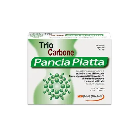 Triocarbone per Pancia Piatta - 10 Bustine Bipartite – immagine 1