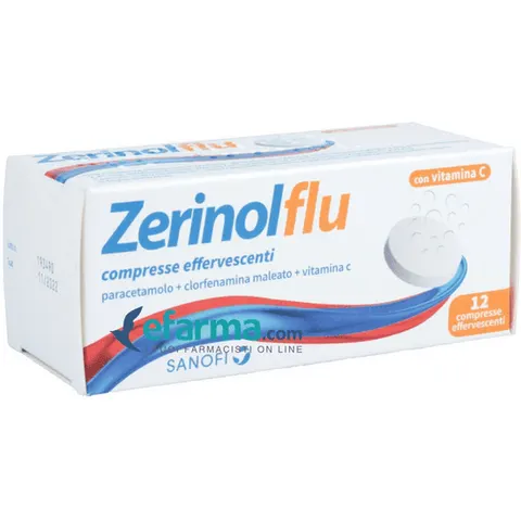 Zerinol flu 12 Compresse Effervescenti – immagine 1