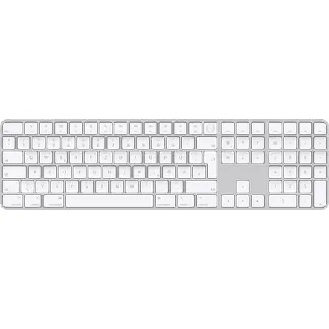 Apple Magic Keyboard mit Touch ID und Ziffernblock (USB-C), Silber, Bluetooth, Deutsch – Bild 1