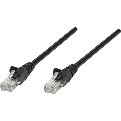 Intellinet Network Patch Cable. Cat5e. 3m. Black. CCA. U/UTP. PVC. RJ4 – image 1