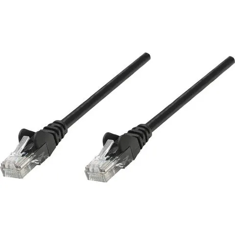 Intellinet Network Patch Cable. Cat6. 3m. Black. CCA. U/UTP. PVC. RJ45 – image 1