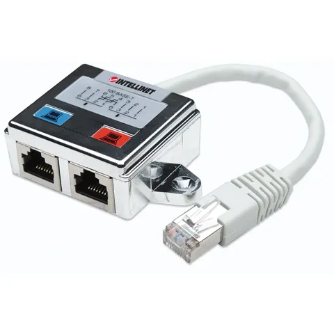 INTELLINET Verteiler RJ45 2-Port FTP silber – Bild 1