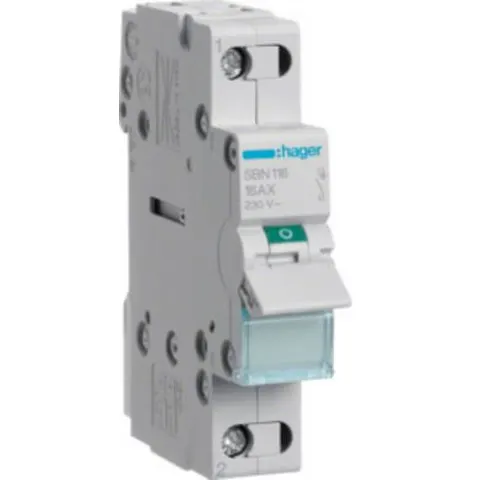 Hager SBN116 Schakelmodule Grijs 16 A 230 V – afbeelding 1