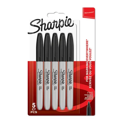 Sharpie PERMANENT MARKER FINE BLK P5 – Black – image 1