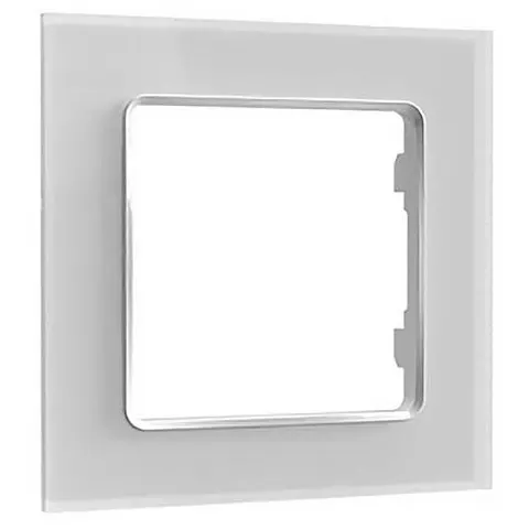 SHELLY WF1 W - Shelly wall pushbutton frame, white, 1-fold – image 1