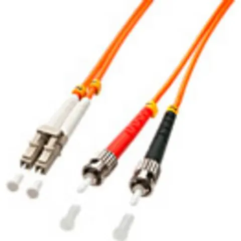 Lindy 2m LC-ST OM2 50/125 Fibre Optic Patch Cable – image 1