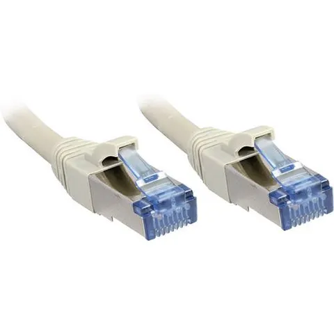 Lindy 1m Cat.6A S/FTP LSZH Network Cable. Grey – image 1