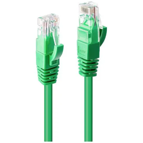 Lindy 5m Cat.6 U/UTP Network Cable. Green – image 1
