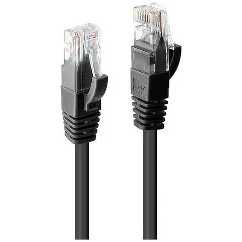 Lindy 3m Cat.6 U/UTP Network Cable. Black – image 1