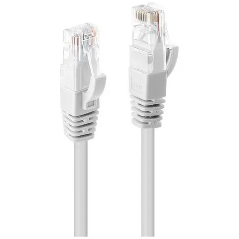 Lindy 0.5m CAT6 U/UTP Network Cable. White – image 1