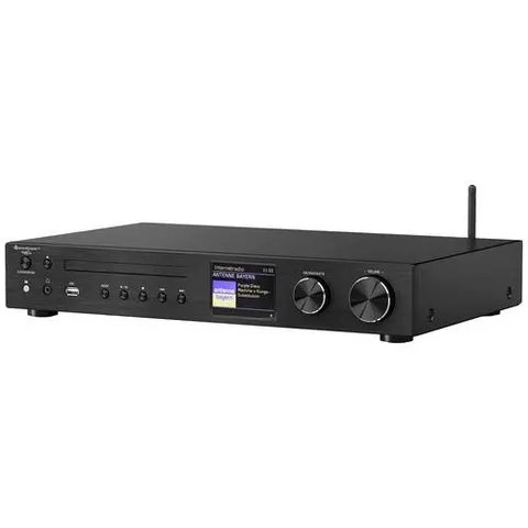 Soundmaster ICD4350SW CD-Player Schwarz WLAN, DAB+, CD-Player, Bluetooth®, Internetradio – Bild 1