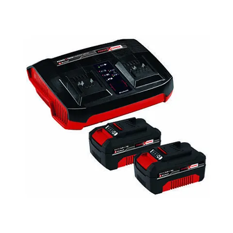 Einhell PXC-Starter-Kit 2x 4,0Ah & Twincharger Kit (4512112) – Bild 1