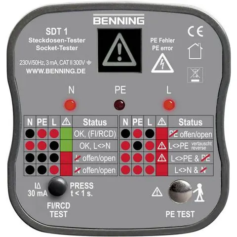 Theo Benning Steckdosentester SDT 1 – Bild 1