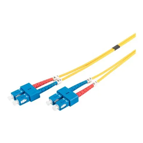 DIGITUS LWL Patchkabel, SC-Duplex - SC-Duplex, OS1, 1,0 m – Bild 1