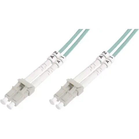 DIGITUS LWL Patchkabel, LC-Duplex - LC-Duplex, OM3, 10,0 m – Bild 1
