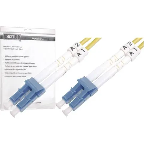 LWL OS2 Singlemode glasvezel Patchkabel LC / LC 2 M - Netwerkkabel - Computerkabel - Kabel – afbeelding 1