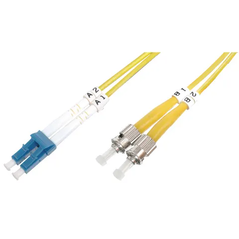 LWL OS2 Singlemode glasvezel Patchkabel LC / ST 1 M - Netwerkkabel - Computerkabel - Kabel – afbeelding 1