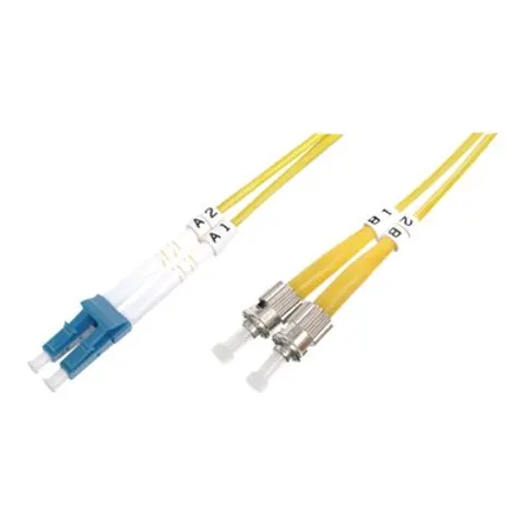 DIGITUS LWL Patchkabel, LC-Duplex - 2 x ST, OS2, 2,0 m – Bild 1