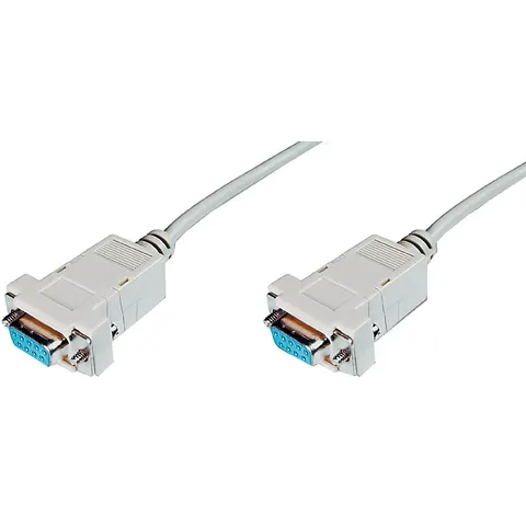 DIGITUS Null-Modem Anschlusskabel, 9-Pol Sub-D, 3,0 m – Bild 1
