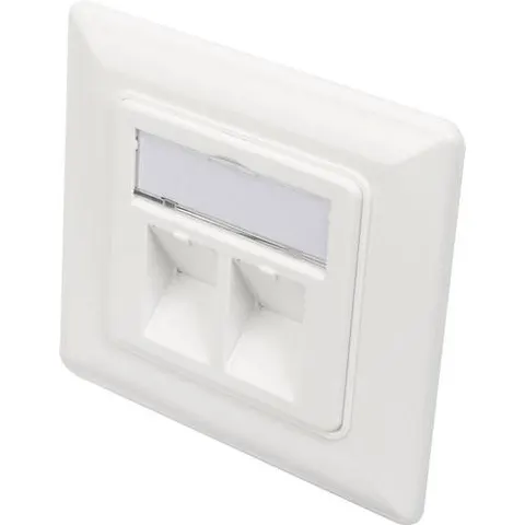 DIGITUS DN938011 - Empty box with front panel for 2x Keystone modules – image 1