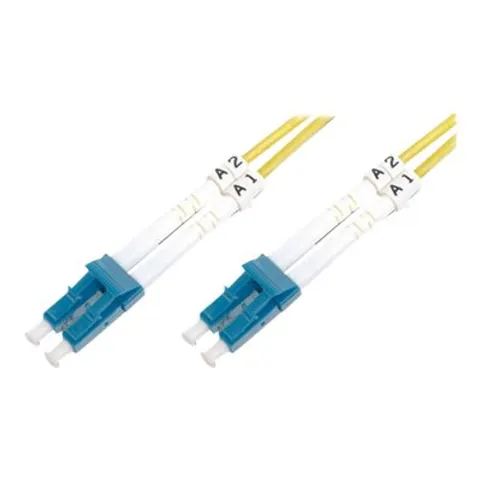 DIGITUS LWL Patchkabel LC(APC)-> LC 2m Singlemode Duplex OS2 – Bild 1