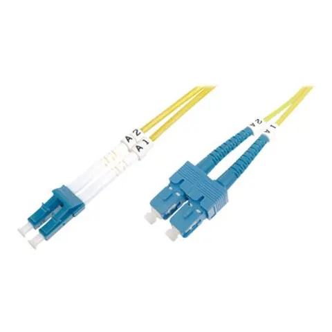 DIGITUS LWL Patchkabel, LC-Duplex - SC-Duplex, OS2, 2,0 m – 309277 – Bild 1
