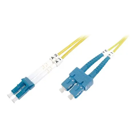 DIGITUS LWL Patchkabel, LC-Duplex - SC-Duplex, OS2, 3,0 m – 309284 – Bild 1