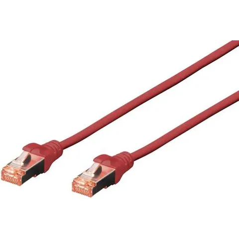 DIGITUS Patchkabel, Kat. 6, S/FTP, 0,5 m, rot – Bild 1