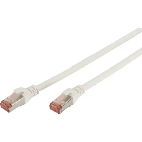 Digitus CAT 6 S/FTP Patch Cable. 0.5 m. White – image 1
