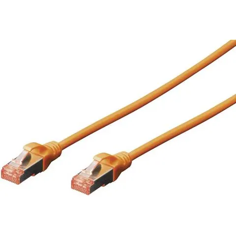 DIGITUS Patchkabel, Kat. 6, S/FTP, 1,0 m, orange – Bild 1