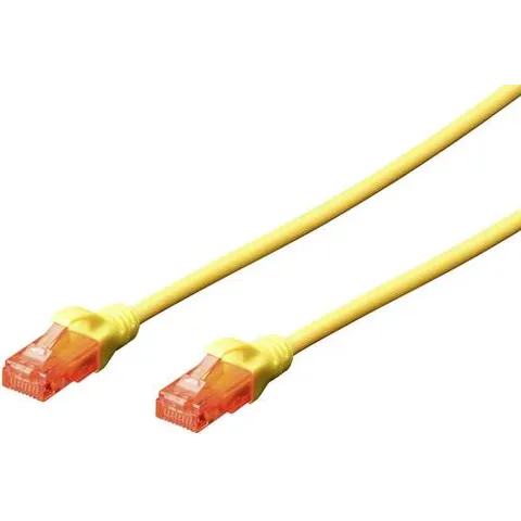 DIGITUS Patchkabel, Kat. 6, U/UTP, 2,0 m, gelb – Bild 1