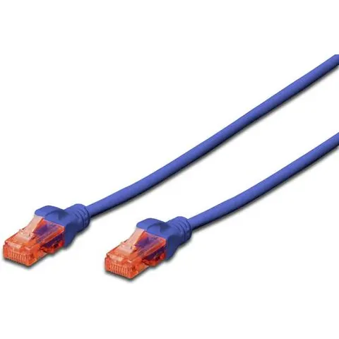 DIGITUS Patchkabel, Kat. 6, U/UTP, 5,0 m, blau – Bild 1
