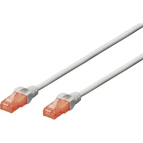 DIGITUS Patchkabel, Kat. 6, U/UTP, 10,0 m, grau – Bild 1