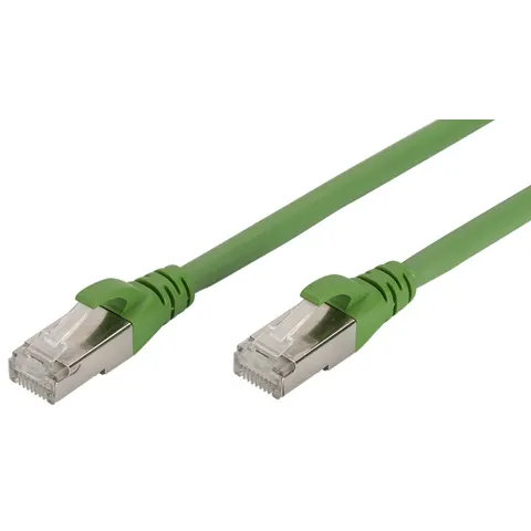 DIGITUS Patchkabel PUR, Kat. 6A, S/FTP, 10,0 m, grün – Bild 1