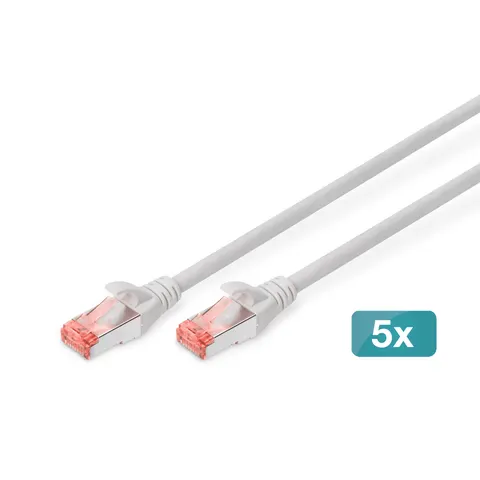 Digitus CAT 6 S/FTP Patchkabel, 5 Stück – DK16440705 – Bild 1