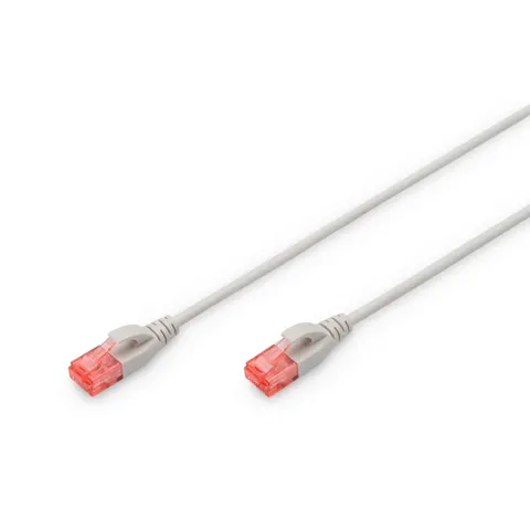 DIGITUS Slim Patchkabel, Kat. 6, U/UTP, 3,0 m, grau – Bild 1