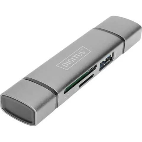 DIGITUS Reader USB-C + USB 3.0, SD + Micro SD + USB3.0 OTG – Bild 1
