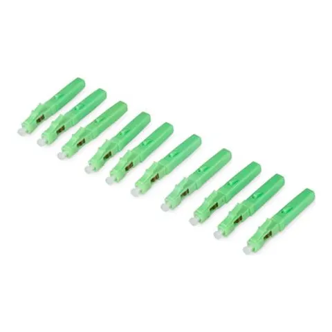 DIGITUS LWL Feldstecker LC/APC Singlemode 10 Stk. grün – Bild 1