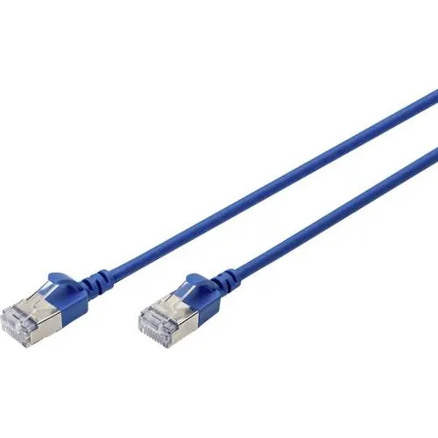 Digitus CAT 6A F-FTP Slim patch cord. 2m. blue – image 1