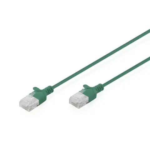 Digitus CAT 6 U-UTP Slim patch cable. 1 m. green – image 1