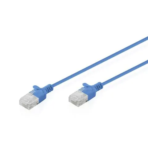 Digitus CAT 6 U-UTP Slim patch cable. 2 m. blue – image 1