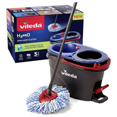 Vileda H2PrO Spin Mop and Bucket Set – image 1