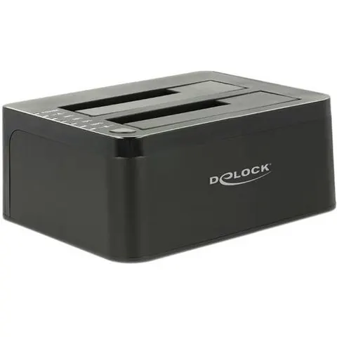 Delock USB 5 Gbps Dual Docking Station for 2 x SATA HDD / SSD with Clone Function – afbeelding 1